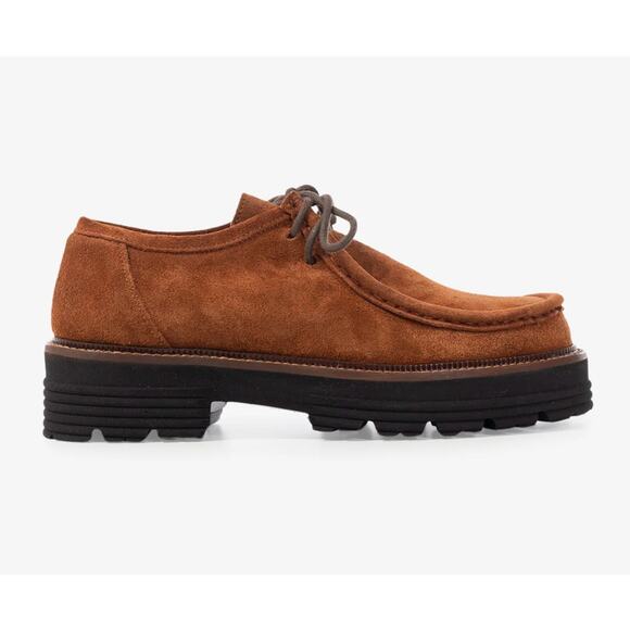 ATELIERS Italy Boyd Wallabee Shoes Suede Brown Sz 39/US 9 $248 - Picture 2 of 9